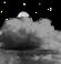 Night time, Moderate drizzle, Partly cloudy